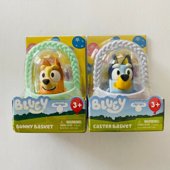 Bluey | Bluey Bingo Easter Basket Figure Bundle NWT - Picture 1 of 6